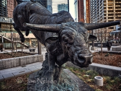 bull statue snsHDR