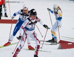 Sara Renner during pursuit race in Canmore.