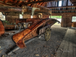 canoe-on-cart-canoe-shed-hdr